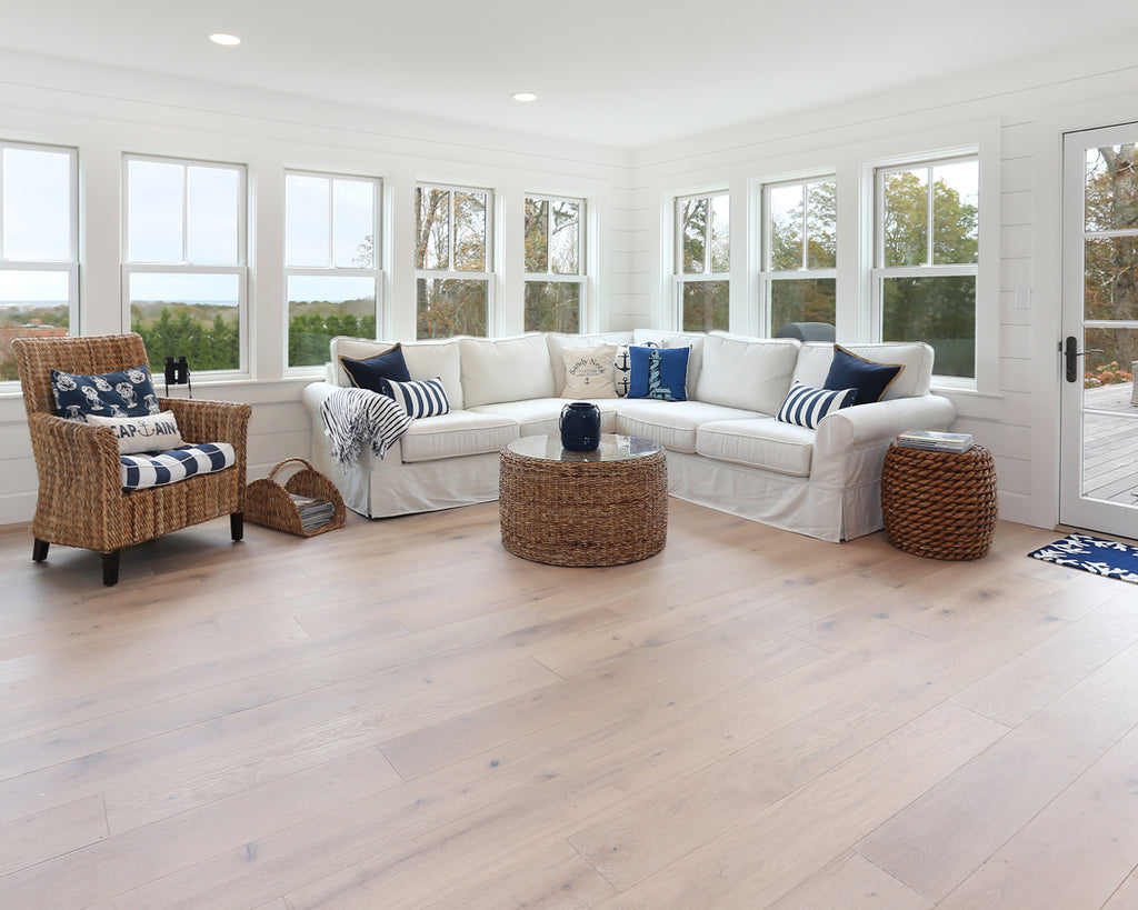 White Oak hardwood flooring in the living room