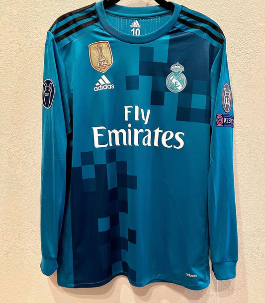 Real Madrid 14/15 Third Long Sleeve Retro Jersey - Zorrojersey-  Professional Custom Soccer Jersey Online Store
