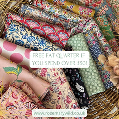 Free Fat Quarter if you spend £50 on cotton fabric