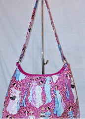 Pink bag made from Tilda Fabrics Hometown Collection