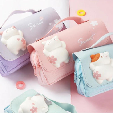 Squishy Cat Pencil Case - Super Kitty Cats