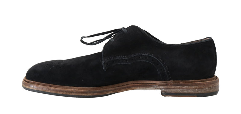 black suede formal shoes