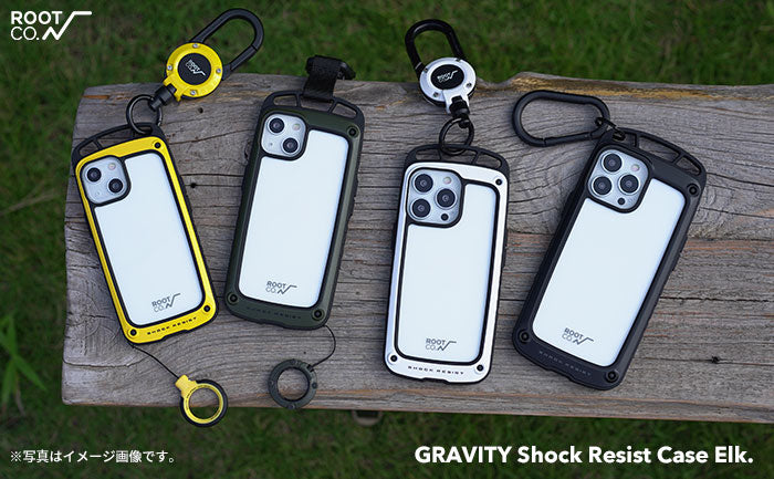 [iPhone 13/13 mini/13 Pro専用]ROOT CO. GRAVITY Shock Resist Case Elk.