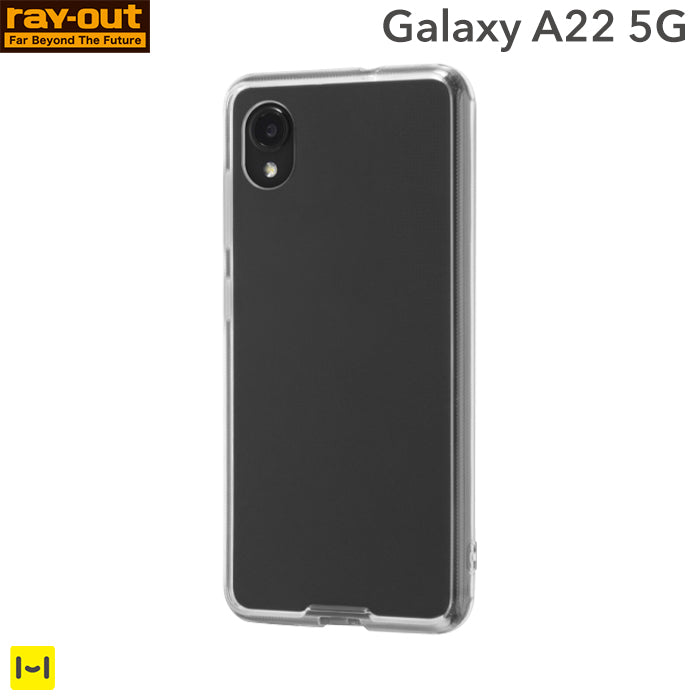 [Galaxy A22 5G専用]ray-out レイ・アウト ハイブリッドケース(クリア)