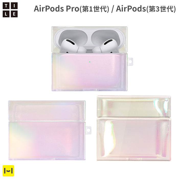 [AirPods 専用]EYLE スクエア型AirPodsケース TILE(オーロラ)