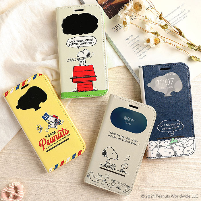 【iPhone 12/12 mini/12 Pro/11/XR/8/7/6s/6/SE(第2世代)専用】手帳型 スヌーピー SNOOPY
            PEANUTS ピーナッツ フリップ 窓付き ダイアリー iPhoneケース｜Hamee