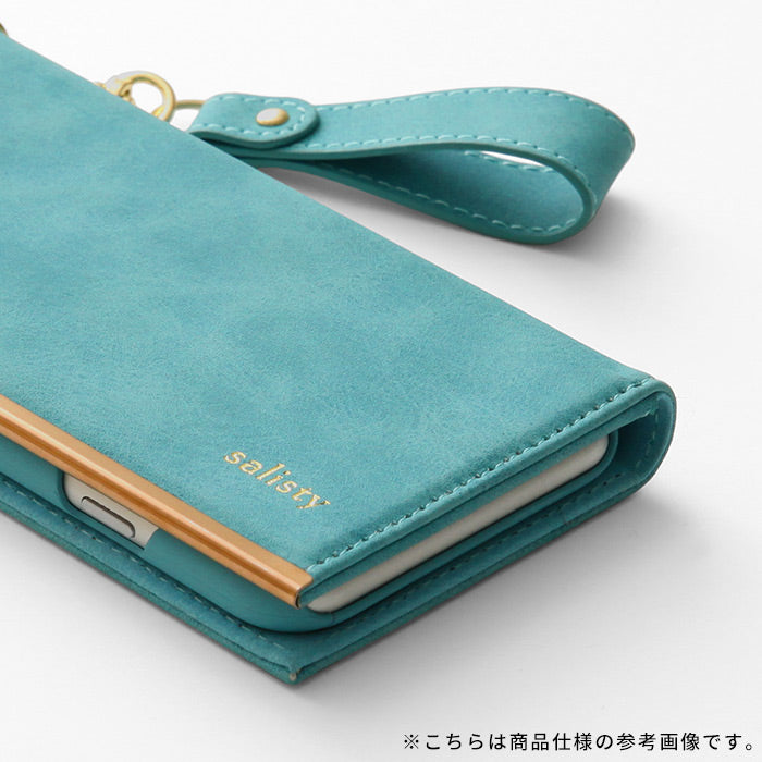 【大人かわいい手帳型スマホケース】salisty(サリスティ)スエードスタイル ダイアリー　iPhone13スマホケース