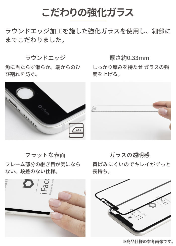 【iPhone 13/13 mini/13 Pro/13 Pro Max/12/12 mini/12 Pro/12 Pro Max/11/11
                 Pro/XR/XS/X/8/7/6s/6/SE(第2/第3世代)専用】iFace Round Edge Tempered Glass Screen
                 Protector film ラウンドエッジ 強化ガラス 画面 保護 シート フィルム