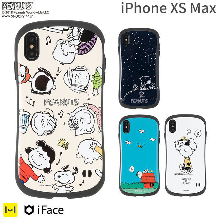 [iPhone XS Max専用]PEANUTS/ピーナッツ iFace First Class iPhoneケース(スリーピング/ホワイト)