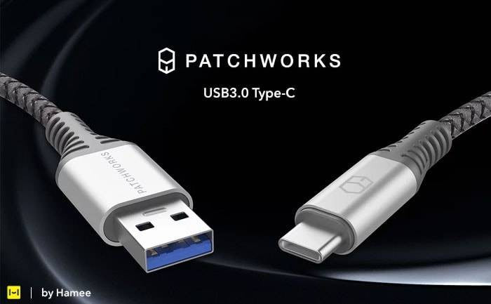 PATCHWORKS DURA Type-C to Type-Aケーブル 1.5m