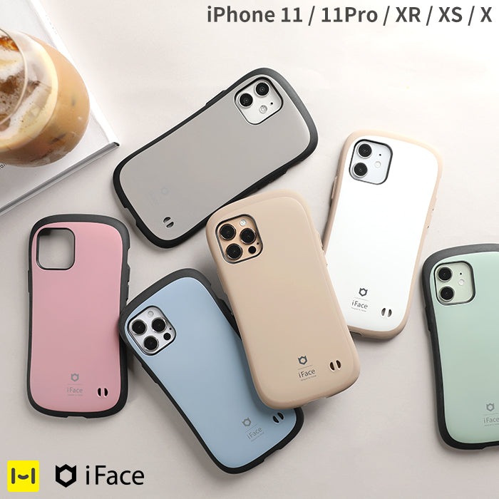 [iPhone 11/11 Pro/XS/X/XR 専用]iFace First Class Cafe/カフェ Kusumi/くすみ ケース