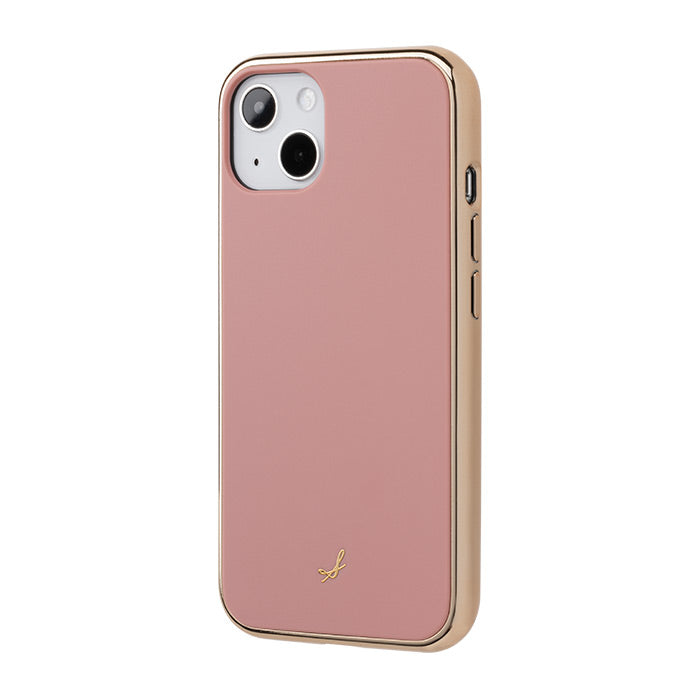 iPhone13 ピンクカラー salisty 耐衝撃 ハードケース ミスティピンク