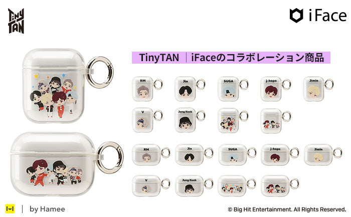 [AirPods/AirPods Pro専用]TinyTAN iFace Look in Clearケース