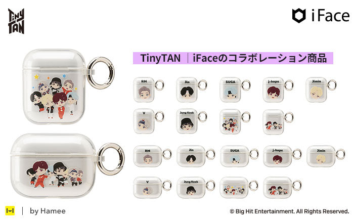 [AirPods/AirPods 専用]TinyTAN iFace Look in Clearケース