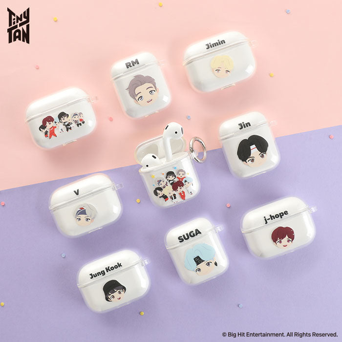 [AirPods/AirPods 専用]TinyTAN iFace Look in Clearケース