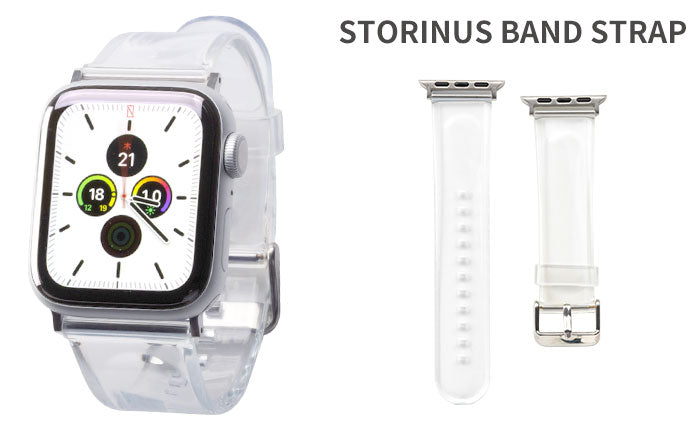 [Apple Watch Series SE/7/6/5/4/3/2/1(38-40/42-44mm)専用]STORINUS バンドストラップ(クリア)