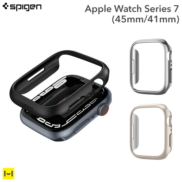 [Apple Watch Series 7(45mm/41mm)専用]Spigen シュピゲン Thin Fit ケース