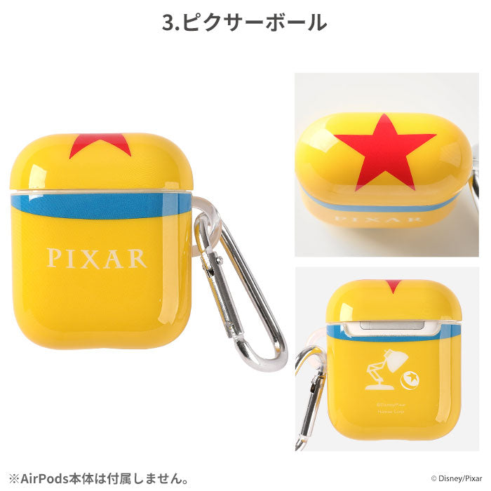 [AirPods(第2世代)専用]ディズニー/ピクサーキャラクター/カラビナ付きTPUケース