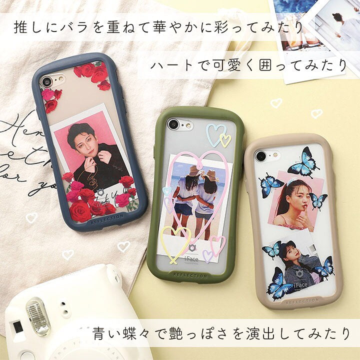 iPhoneケース インナーシート Reflection アレンジ カスタマイズ 韓国っぽい 人気 トレンド おしゃれ かわいい 透明 クリア