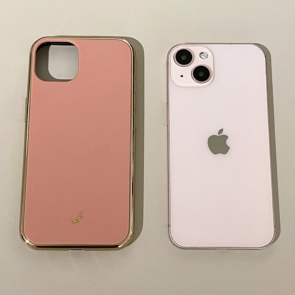 iPhone13 ピンクカラー 似合う コーデ salisty 耐衝撃 ハードケース ミスティピンク