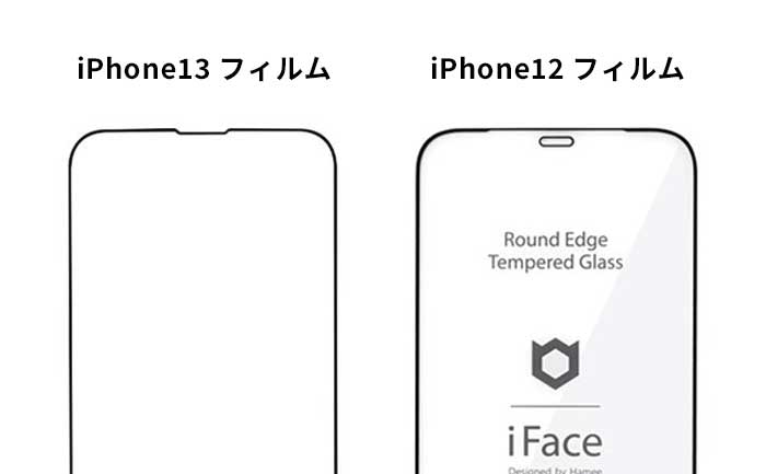 iPhone13フィルムはiPhone12フィルムと併用できない