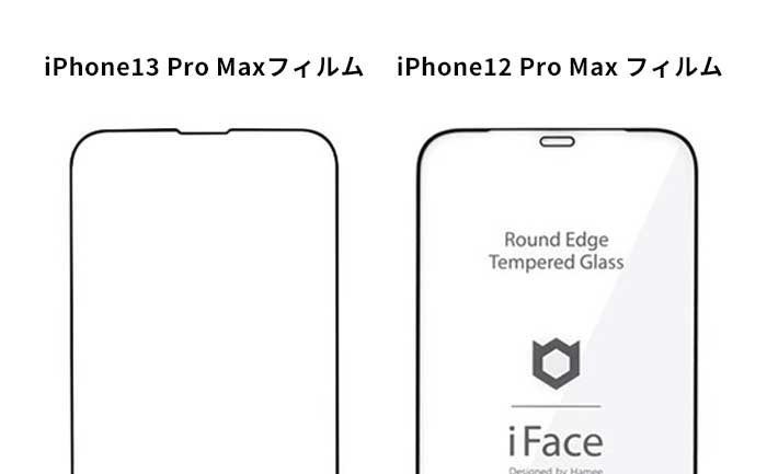 iPhone13ProMaxフィルムはiPhone12ProMaxと併用できない