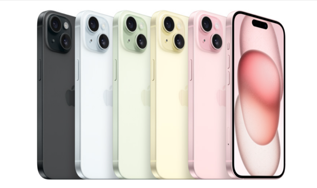 iPhone15のカラー（ブラック/ブルー/グリーン/イエロー/ピンク）に合うケース！