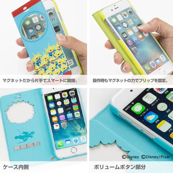 Iphone6s 6 Iphoneケース ディズニーキャラクター フリップ窓付きダイアリー Iphoneケース