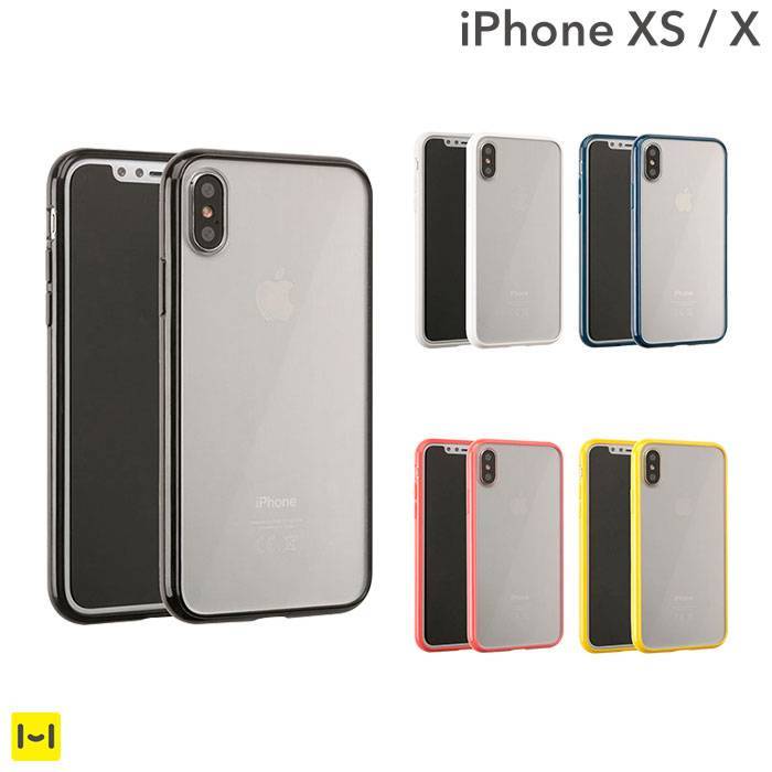 Iphonexs X Iphoneケース サイドカラードクリアハイブリッド Iphoneケース