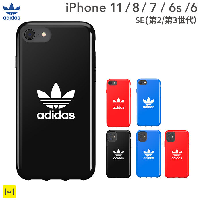 [iPhone 11/8/7/6s/6/SE(第2/第3世代)専用]adidas Originals TPU Case Trefoil