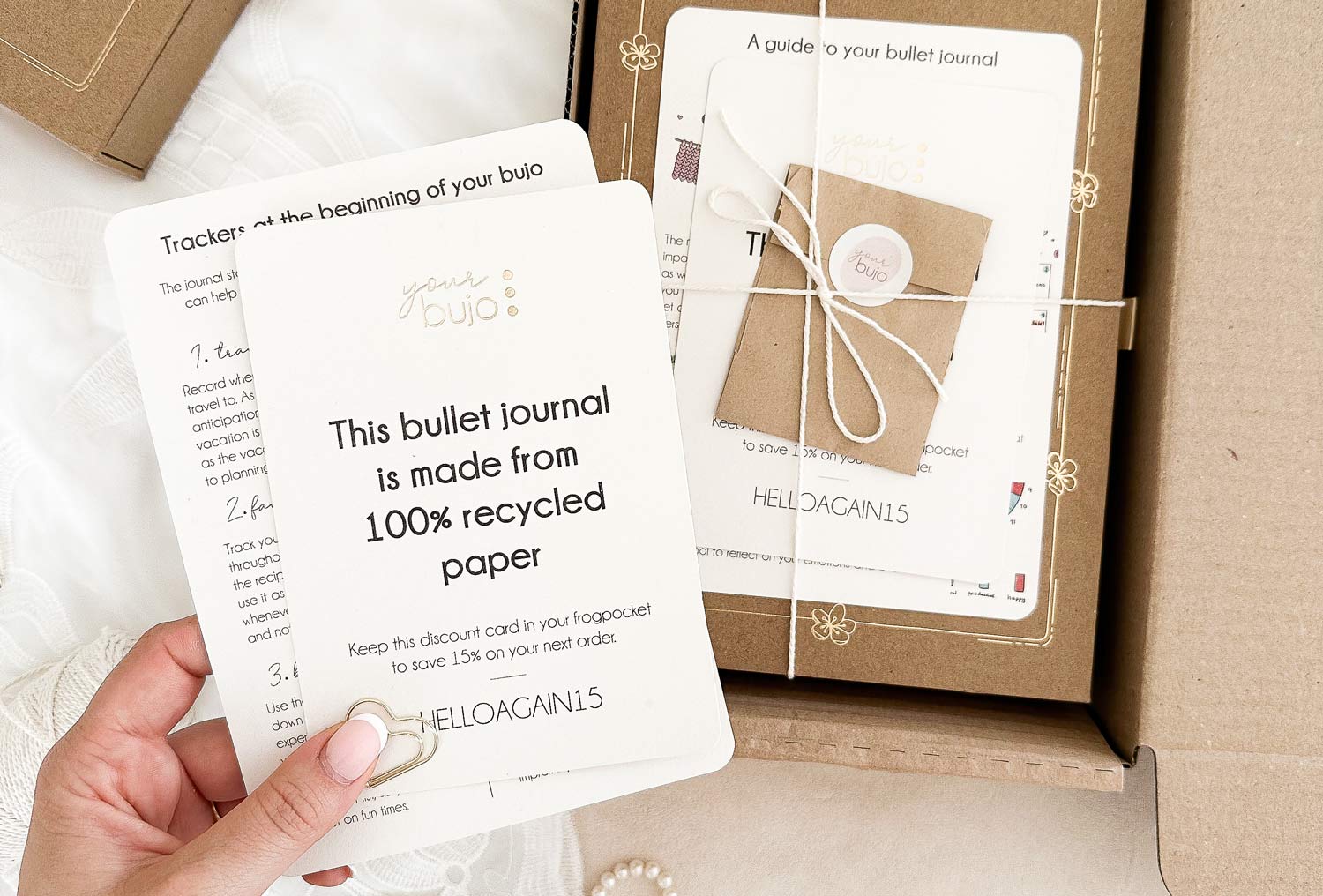 Eco-Friendly Luxe Stone Paper Journal & Pen Set - Idea – Baudville