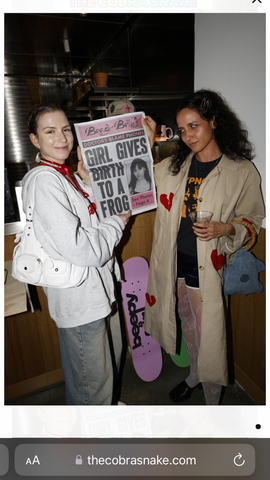 my intern from Berlin and I attending the Beepy Bella event at the new Maison Kitsune location in Silverlake Los Angeles