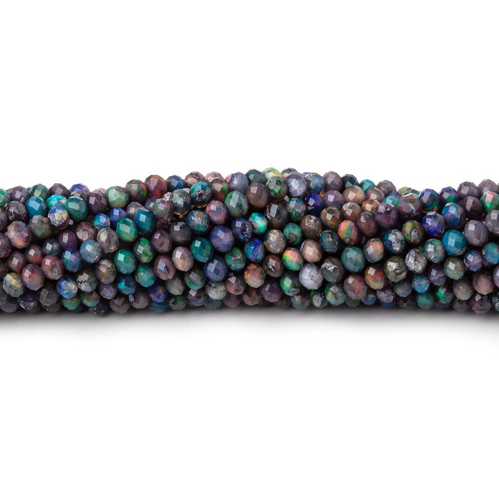 Black Ethiopian Opal Faceted Tyre Shape Beads, AAA Top Quality Black  ETHIOPIAN OPAL Heishi Beads, Multi Fire Opal Beads, Wholesale Opal Bead 