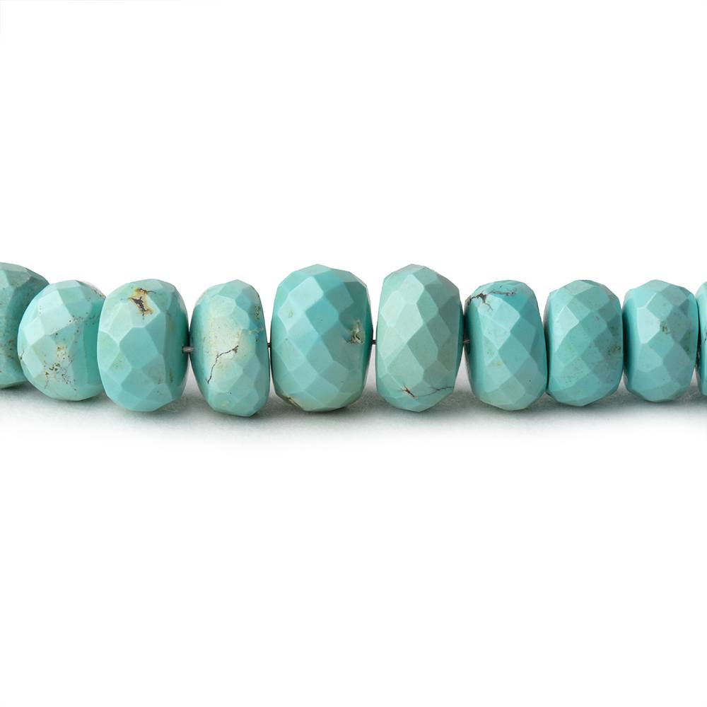 Labradorite Faceted Rondelle Large Hole Size Beads 9mm - 2 mm