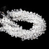 5x3-7x4mm Double Terminated Crystal Quartz Beads 7.5 inch 66 pieces - Beadsofcambay.com