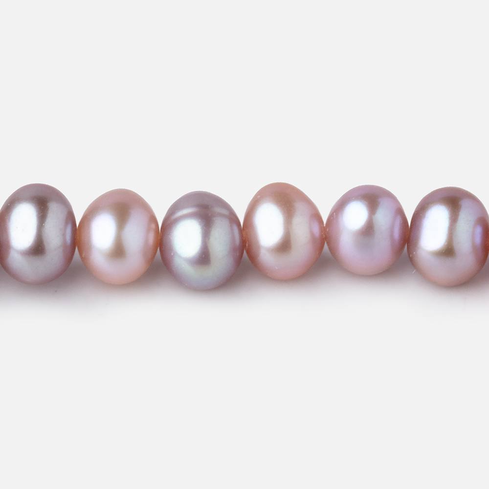 9.5-10.5mm Tri-Color Off Round Large Hole Freshwater Pearls 8 inch 22