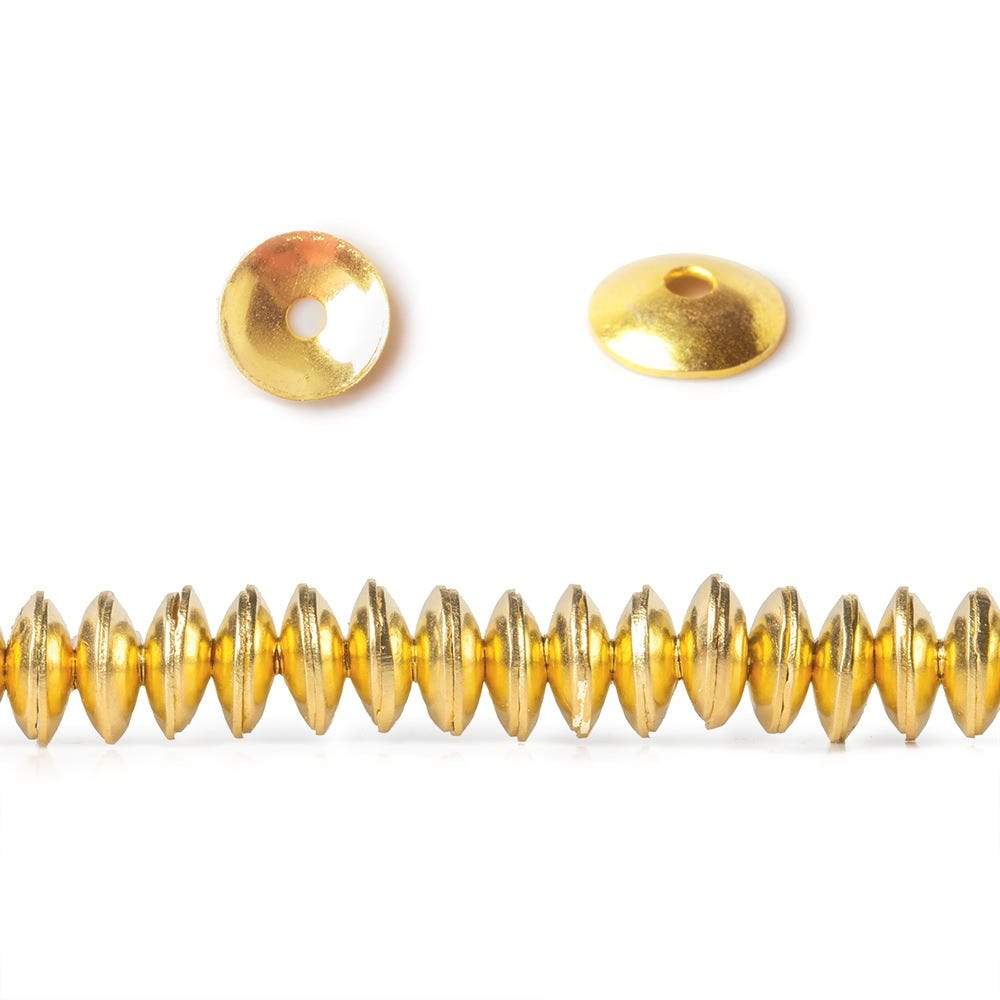 1 Strand of Large Bead Cap/End Caps, Available Gold Finish,Copper Bead –  Puritybeads