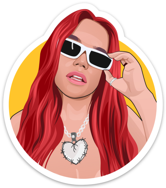 Mañana Sera Bonito Album Cover Sticker, Karol G, Water Resistant Stickers  Karol G 