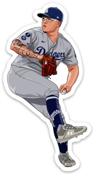 Dodgers Urias Jersey Sticker Water Resistant/scratch Proof 