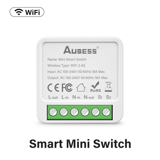 AUBESS TUYA WIFI Smart Switch 1/2/3/4gang 86Type