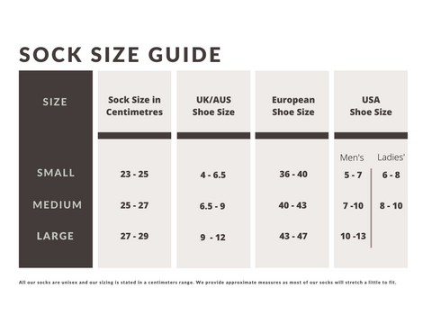 japanese socks size guide