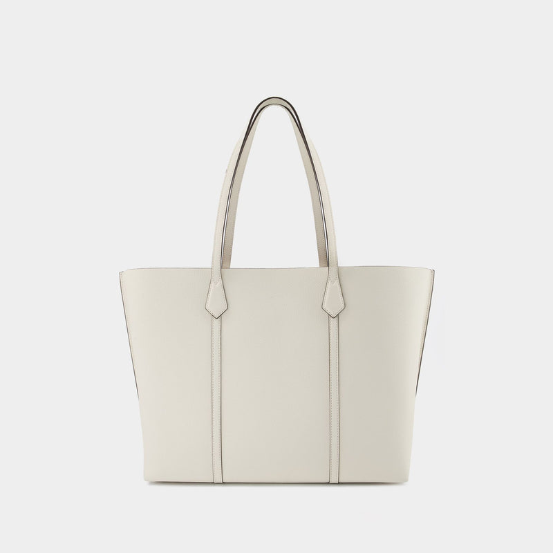 Perry Tote Bag - Tory Burch - New Ivory - Leather