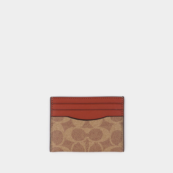 Ls Sandon Clf Card Holder - Burberry - Beige/Black - Thermoplastic