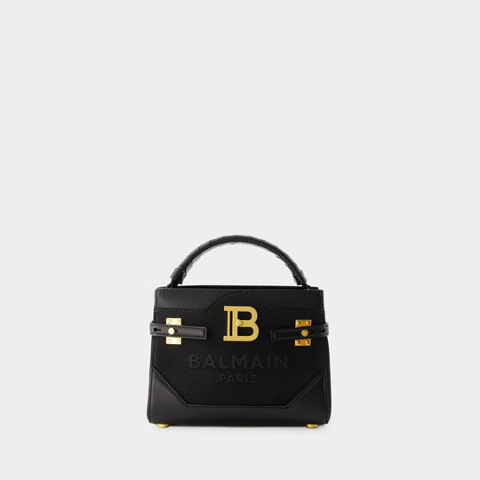 Balmain Denim B-buzz 23 Clutch Bag in Blue