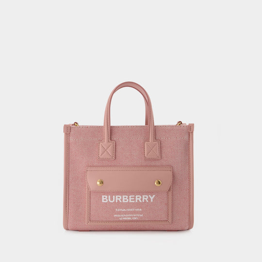 Ll Mn Pocket Dtl Ll6 Tote Bag - Burberry - Natural/Tan - Cotton