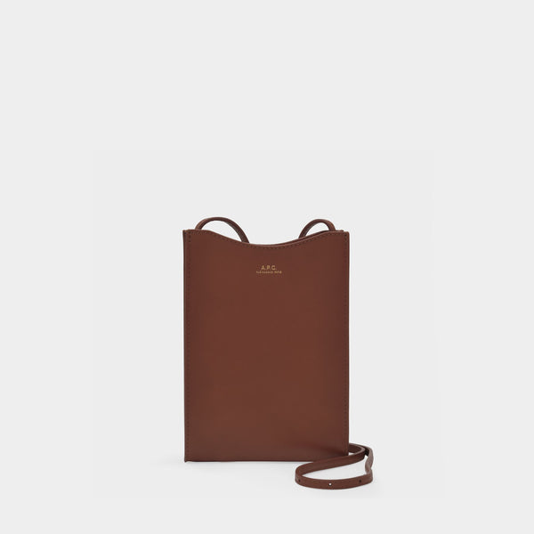 Jamie Neck Pouch - A.P.C - Leather - Brown