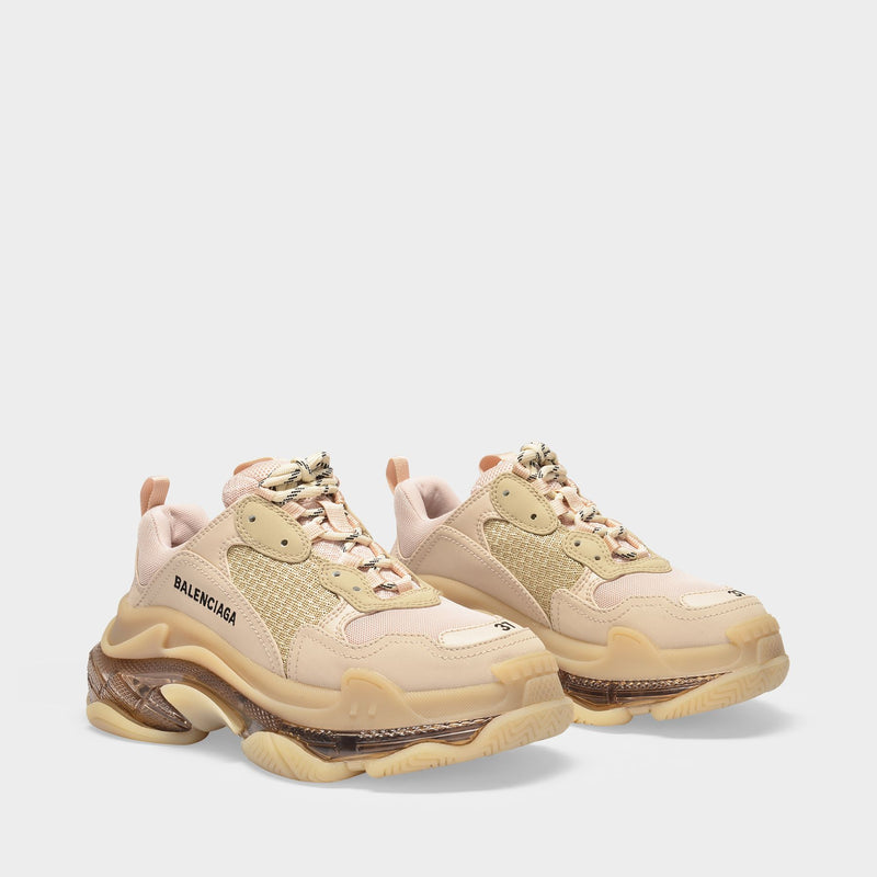 Buy Balenciaga Tan  Offwhite Track2 Sneakers  9710 Nude At 29 Off   Editorialist