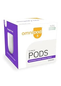 Omnipod 5 G6 -G7 Pods ( 5 Pack )