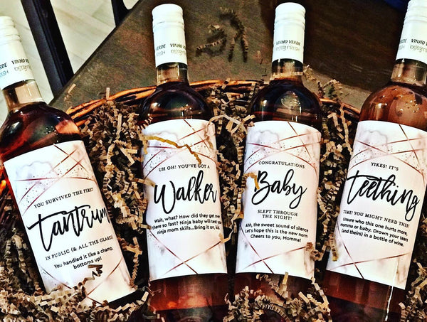 New mom wine - LABELS ONLY – 360 Creative Approach