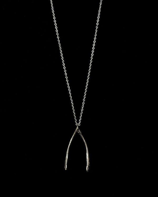 Wishbone Necklace Silver | Sterling Silver & Gold Vermeil Jewellery |  Unisex jewellery